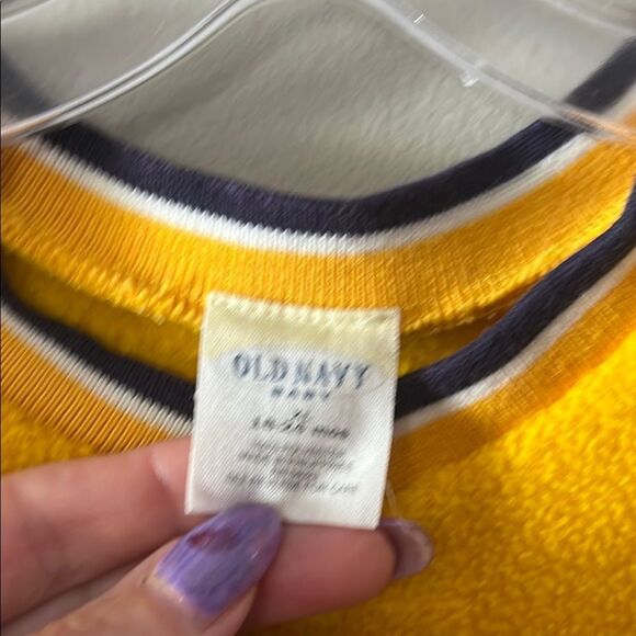 Old Navy Kids Bright Yellow Sweatshirt - Picture 3 of 4